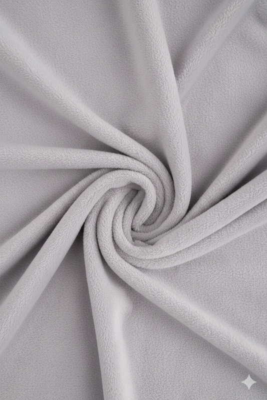 Elegant Embossed Blanket | Luxury Coral AC Fleece (LIGHT GREY)