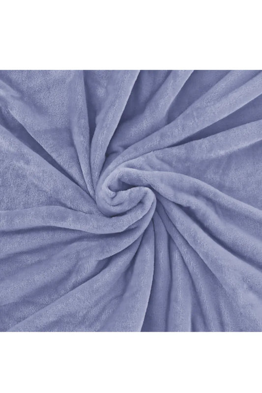 Elegant Embossed Blanket | Luxury Coral AC Fleece (Cornflower)