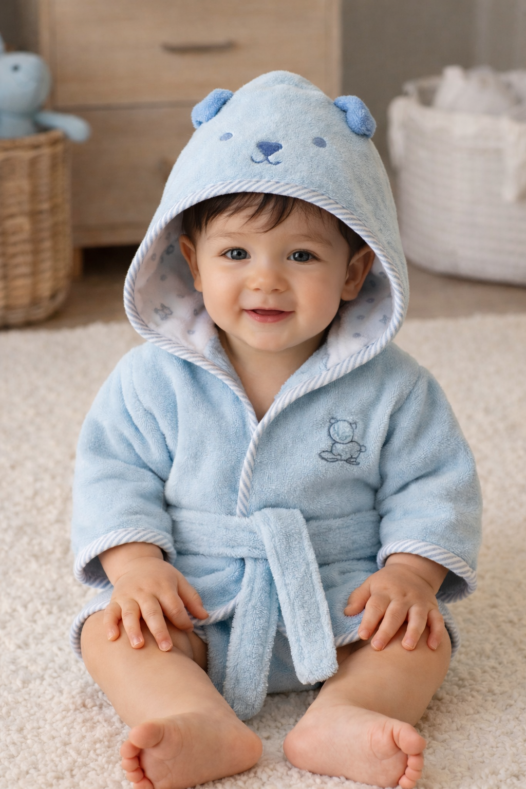 Super Soft & Fluffy Kidz Bathrobe – Premium Comfort with Fine Edges