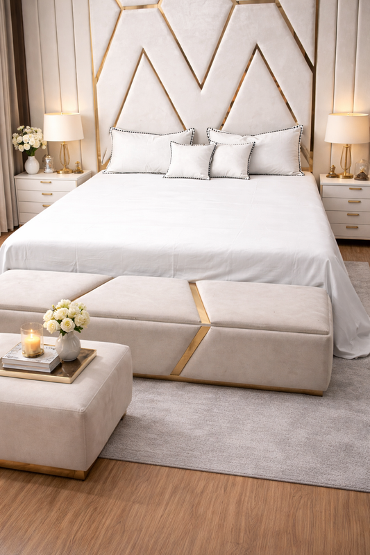 Premium Cotton Bedsheet Set with 2 Cushion Covers – Soft, Breathable & Elegant Finish