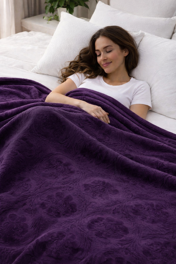 Fleece Blanket Purple