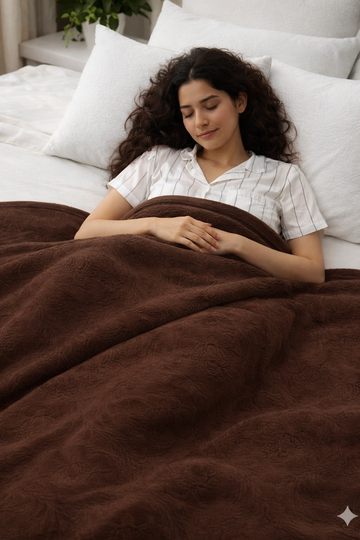 Fleece  Blanket Brown