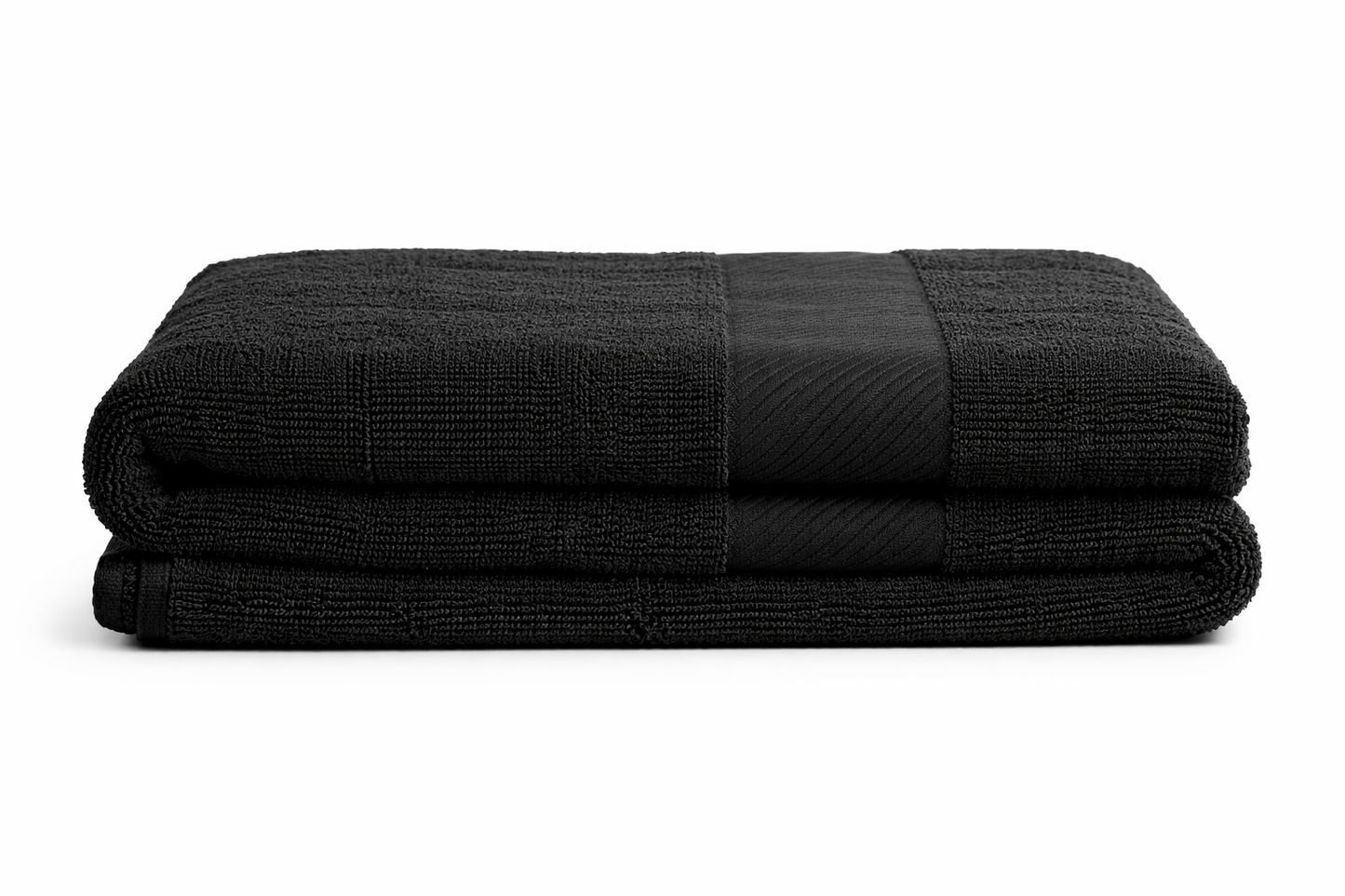 Towel Sheets (Pack of 2) Black