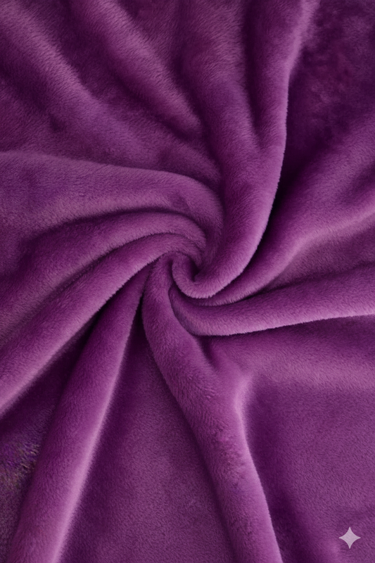 Elegant Embossed Blanket | Luxury Coral AC Fleece (LIGHT PURPLE)