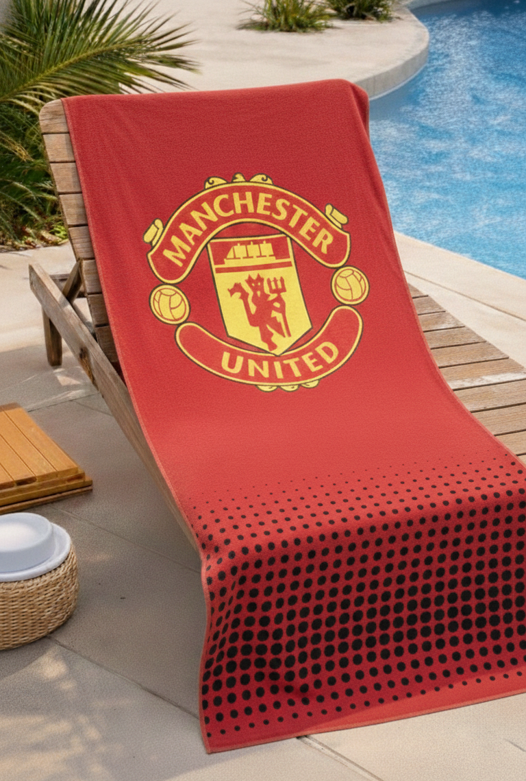 Manchester United Red Pool & Beach Towel