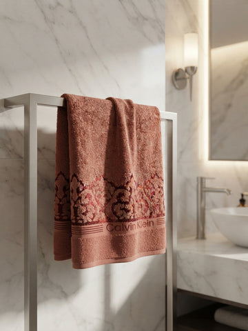 CK Cotton Bath Towel Set Pack of 3 – Soft & Absorbent | 27×54 & 20×40 Inches