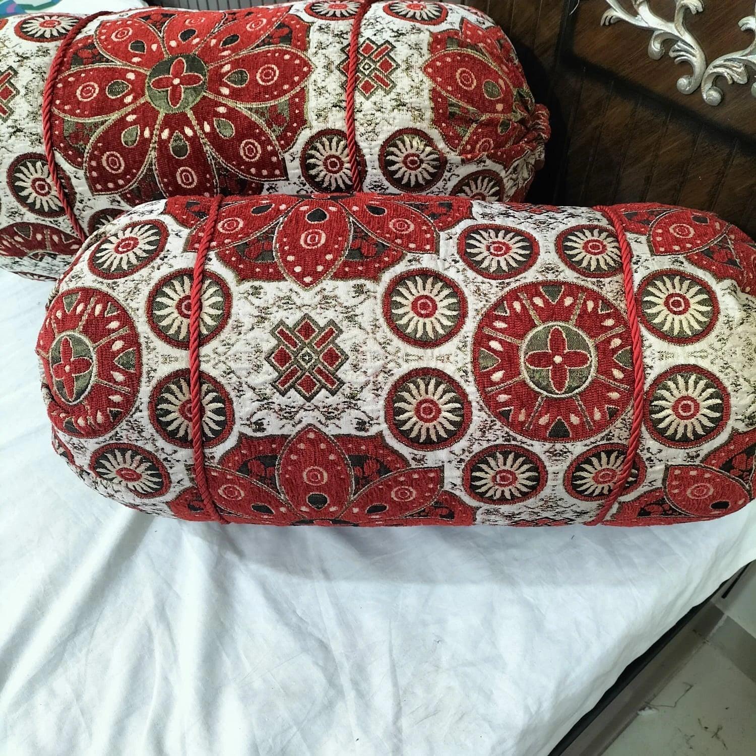 Velvet Jacquard* Round/GOLL Pillow Covers Pack of 2pcs