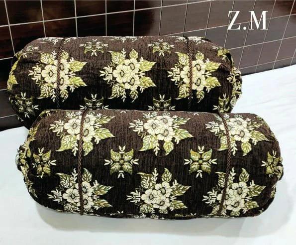 Velvet Jacquard* Round/GOLL Pillow Covers Pack of 2pcs