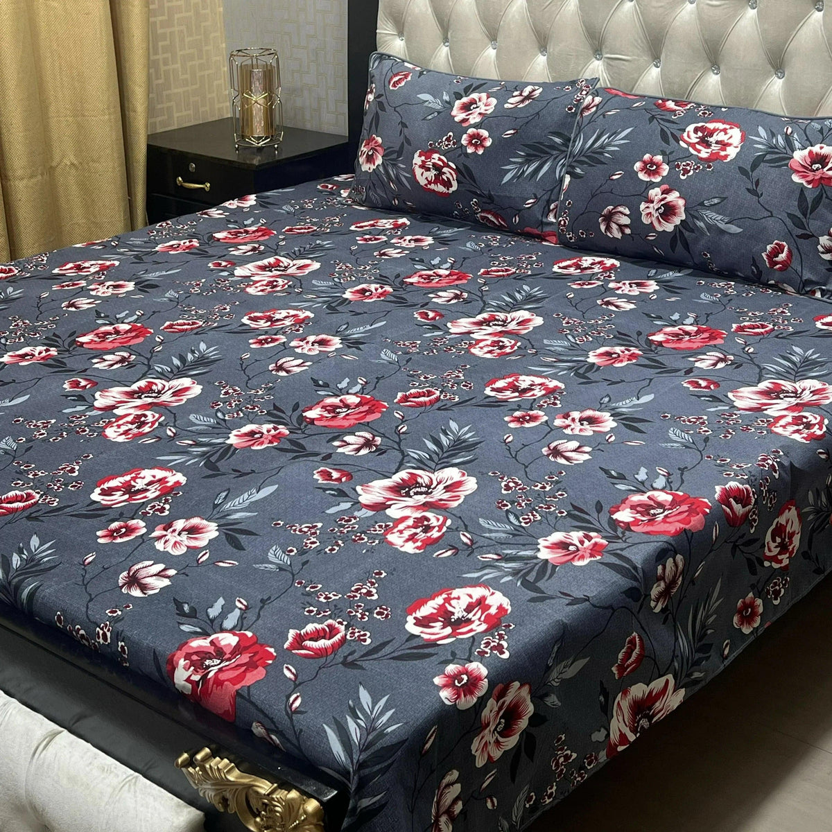 3D CRYSTAL COTTON BEDSHEET