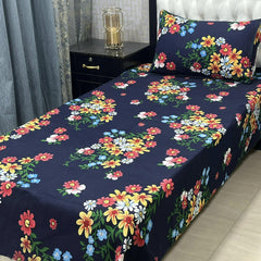 Luxurious Bedding Collection Vol 24 | Pure Soft 3D Crystal Cotton | 2 Single Size Bedsheets (90x60 Inches)