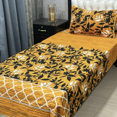 Luxurious Bedding Collection Vol 24 | Pure Soft 3D Crystal Cotton | 2 Single Size Bedsheets (90x60 Inches)