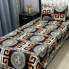 Luxurious Bedding Collection Vol 24 | Pure Soft 3D Crystal Cotton | 2 Single Size Bedsheets (90x60 Inches)