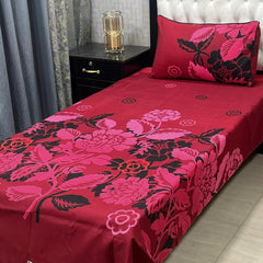 Luxurious Bedding Collection Vol 24 | Pure Soft 3D Crystal Cotton | 2 Single Size Bedsheets (90x60 Inches)