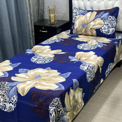 Luxurious Bedding Collection Vol 24 | Pure Soft 3D Crystal Cotton | 2 Single Size Bedsheets (90x60 Inches)