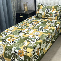 Luxurious Bedding Collection Vol 24 | Pure Soft 3D Crystal Cotton | 2 Single Size Bedsheets (90x60 Inches)