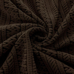 Frill Style Bubble Stuff Sofa Cover (Brown Color)