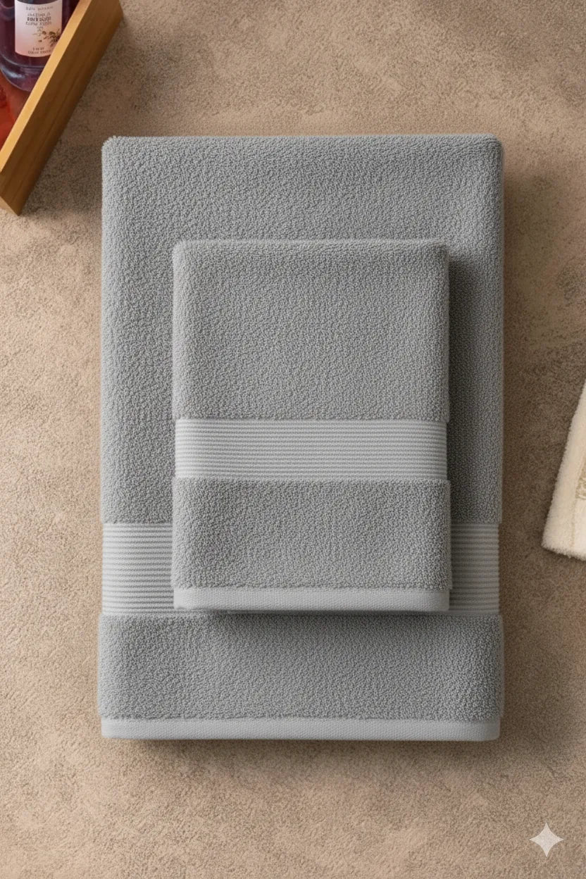 Towel Set (Pack of 2) Grey