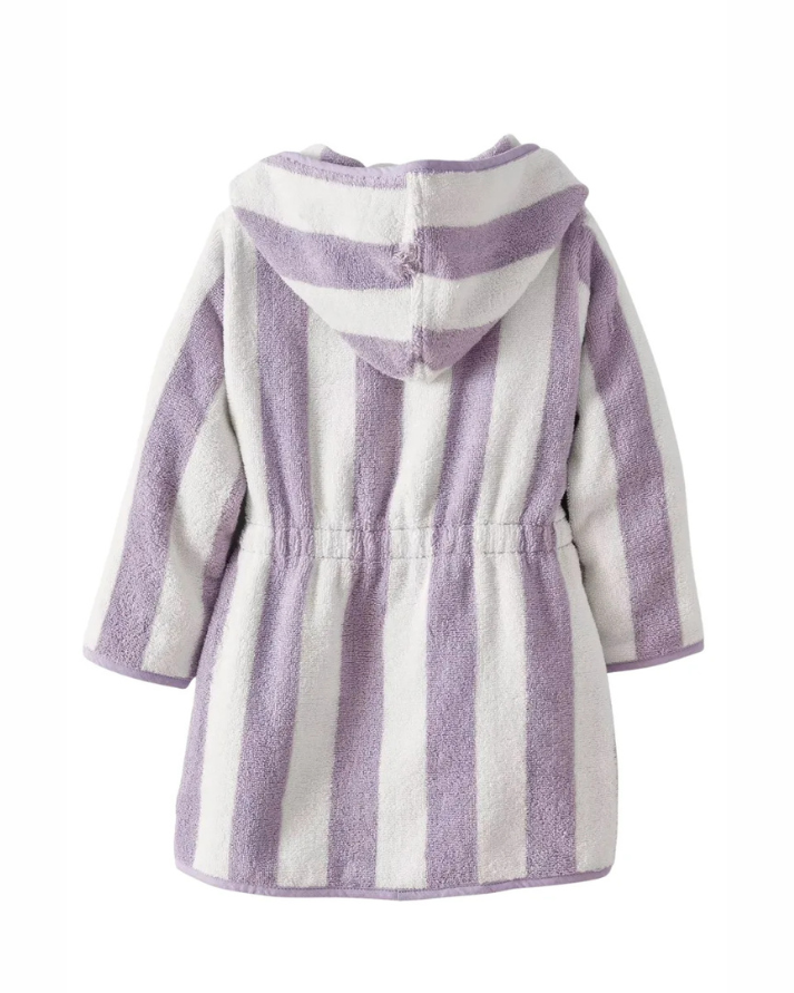 Striped Bathrobe for Children, Transat - Striped Violet