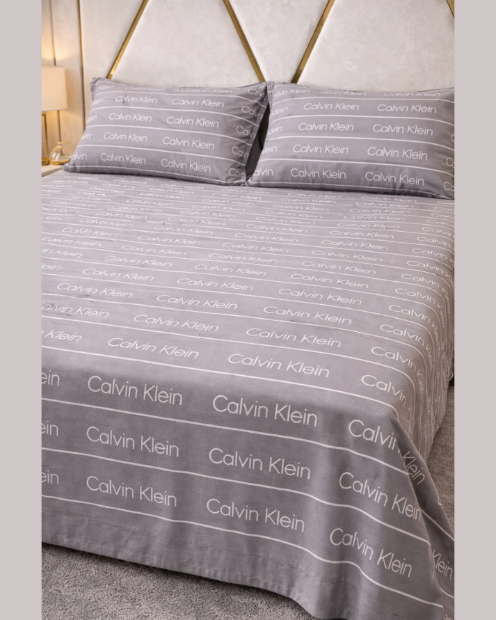 Luxury Cotton light grey Bedsheet Set – Soft Touch, Breathable Fabric with Elegant Modern Finish