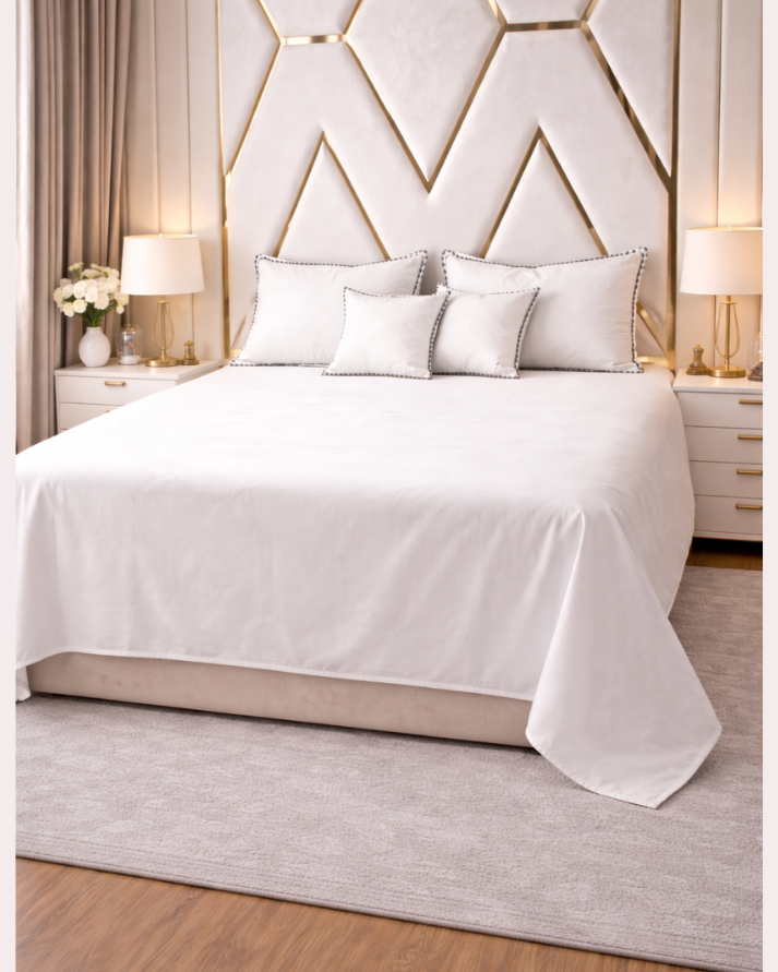 Premium Cotton Bedsheet Set with 2 Cushion Covers – Soft, Breathable & Elegant Finish