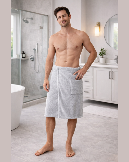 Shower Wrap Light Grey