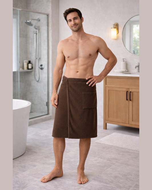 Shower Wrap Dark Brown