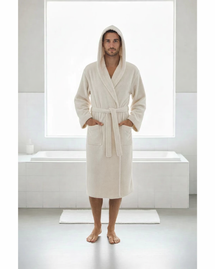 WWF Panda Embroidered Bathrobe