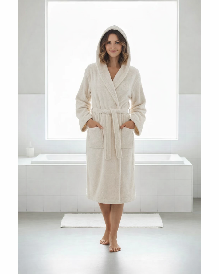 WWF Panda Embroidered Bathrobe