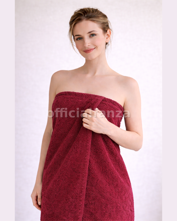Women Shower Wrap Maroon