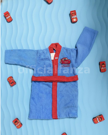 Kids Super Soft Bathrobe – Blue Cotton Robe with Belt & Pockets