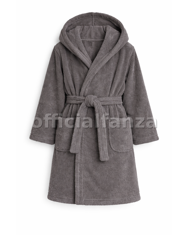 Kids Cotton Velvet Bathrobes(DARK GRAY)