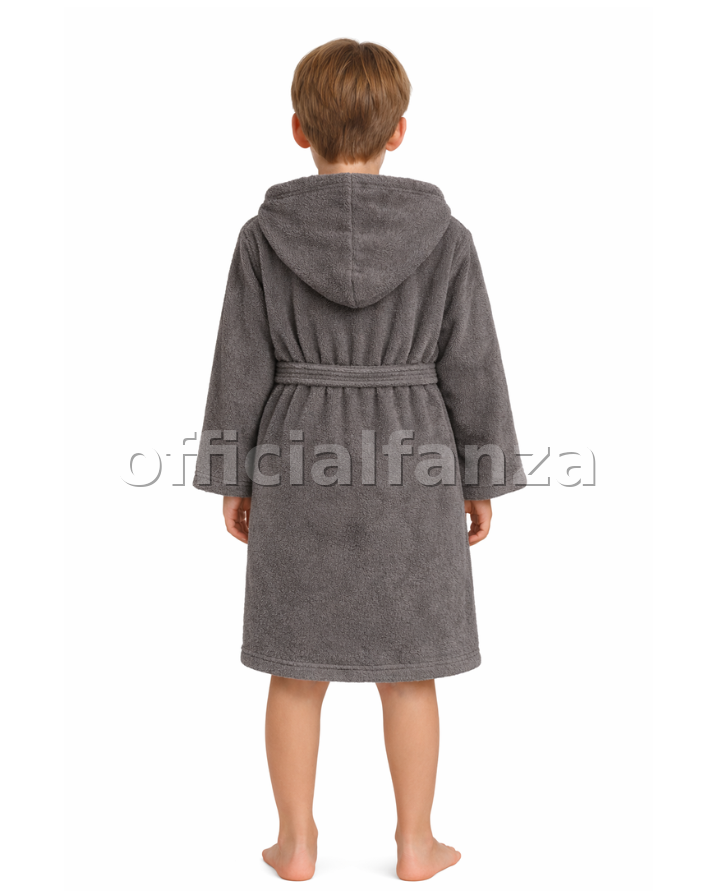 Kids Cotton Velvet Bathrobes(DARK GRAY)