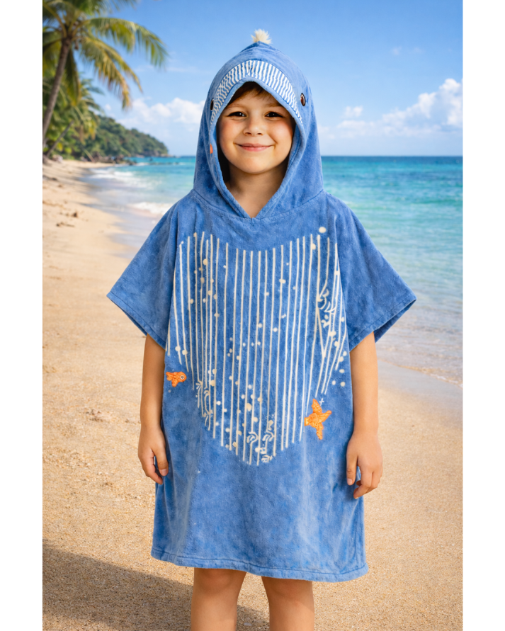 Hooded Kids Ponchu – Ultra Soft & Skin-Friendly for age 2 to 8 year