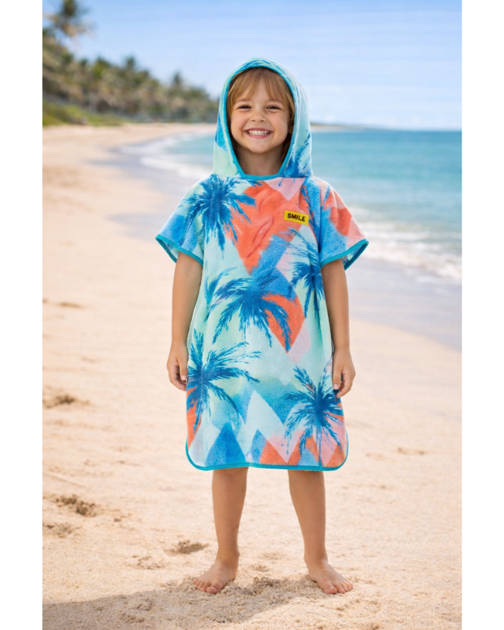 Kids Sky Hoodie Towel | Hooded Bath Poncho | Personalized Kids Bath Towel