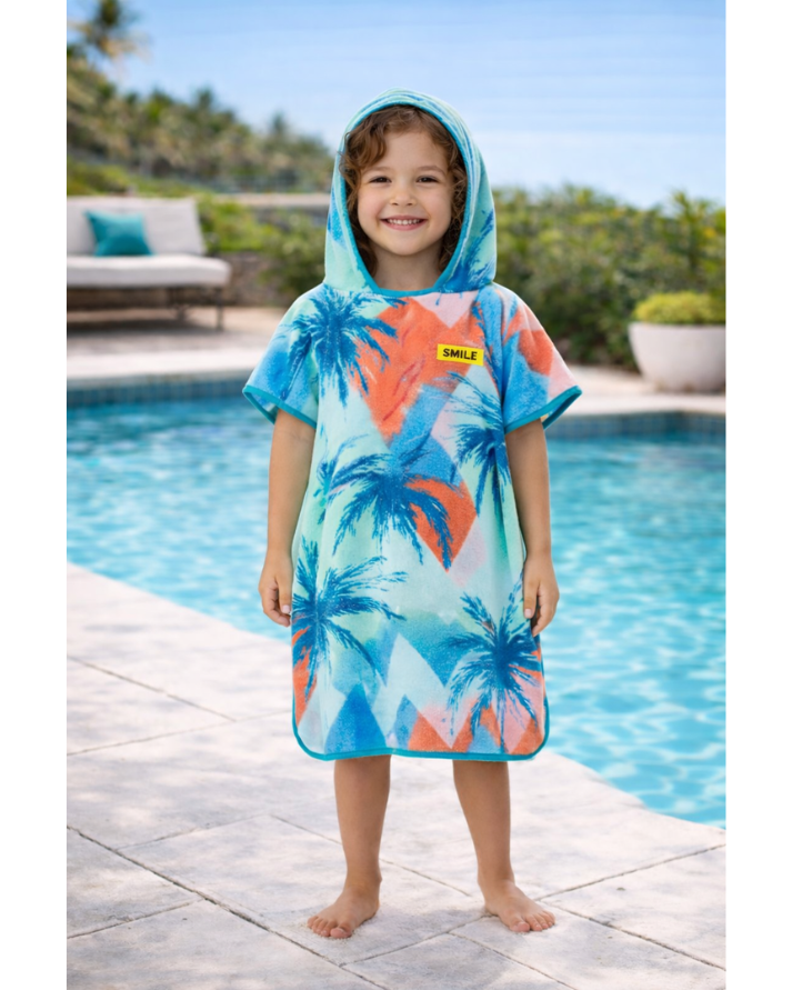 Kids Sky Hoodie Towel | Hooded Bath Poncho | Personalized Kids Bath Towel