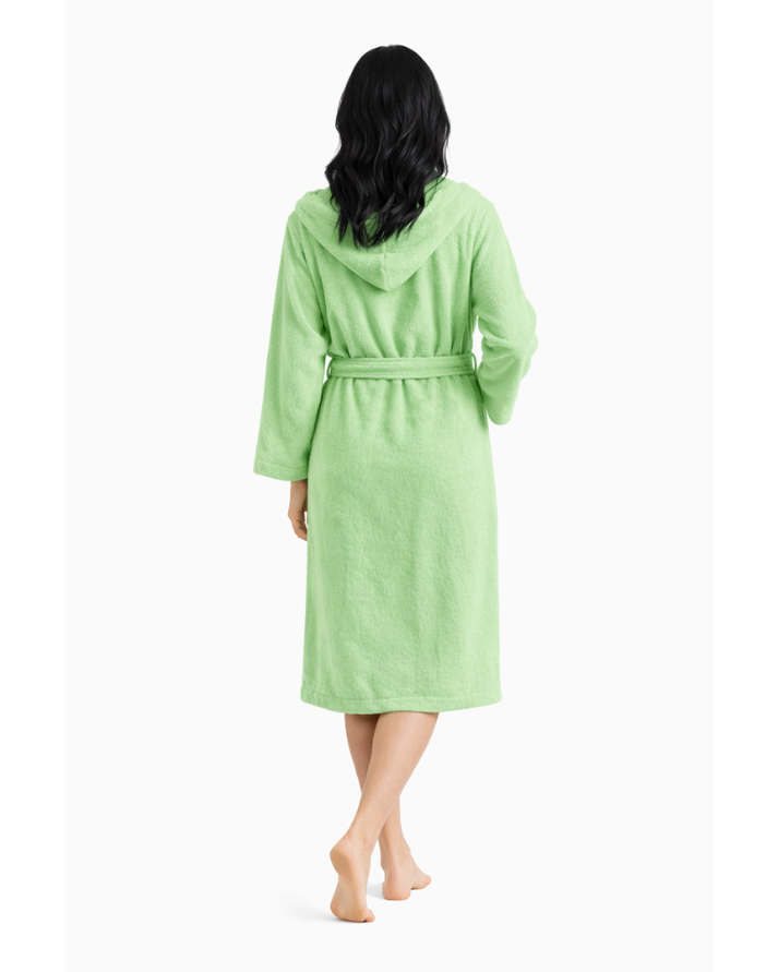 Light Green Premium Cotton Bathrobe with Polo Embroidery