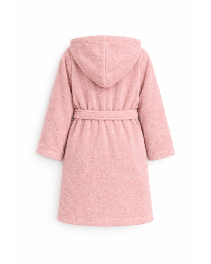 Kids Cotton Velvet Bathrobes(PINK)