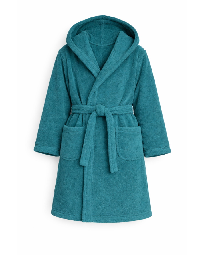 Kids Cotton Velvet Bathrobes(ZINC)
