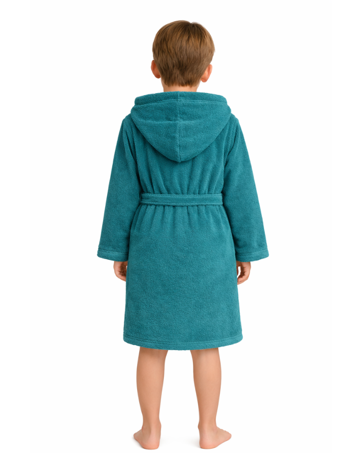 Kids Cotton Velvet Bathrobes(ZINC)