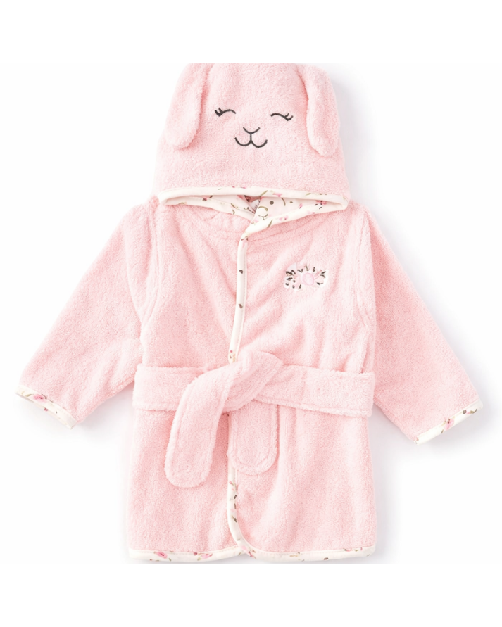 Kids Toddler Bathrobe - FlowersSolid