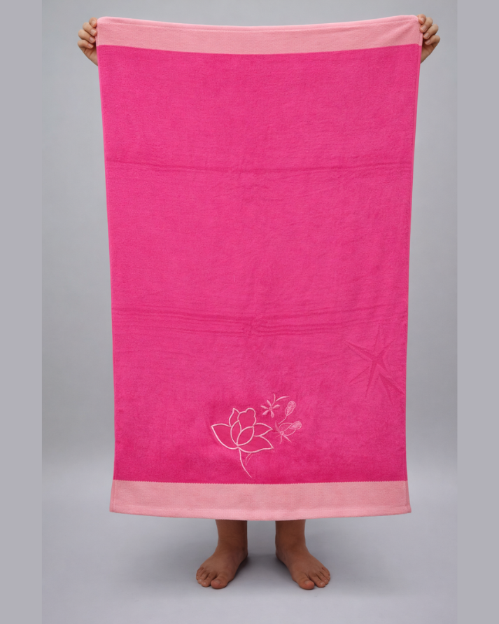 Bath Towel Pink (Single Towel)