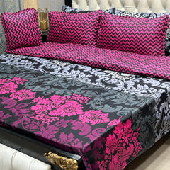 New Arrival 7PC Salonika Cotton Comforter Set by Fanza – King Size - Summer Special - Premium Quality & Multi-Color Prints
