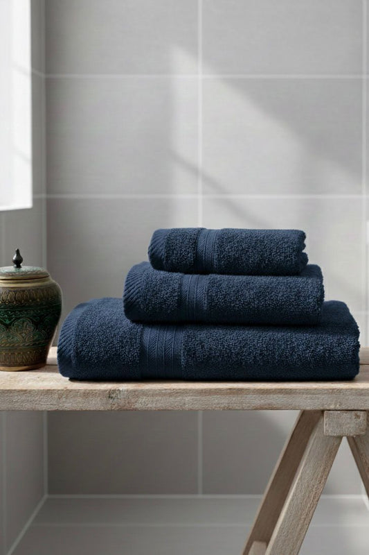 Towel Set (Pack of 3) - Dark Blue