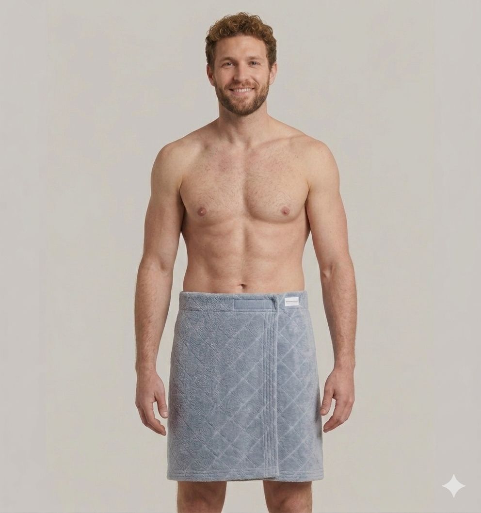 Shower Wrap Sky Blue