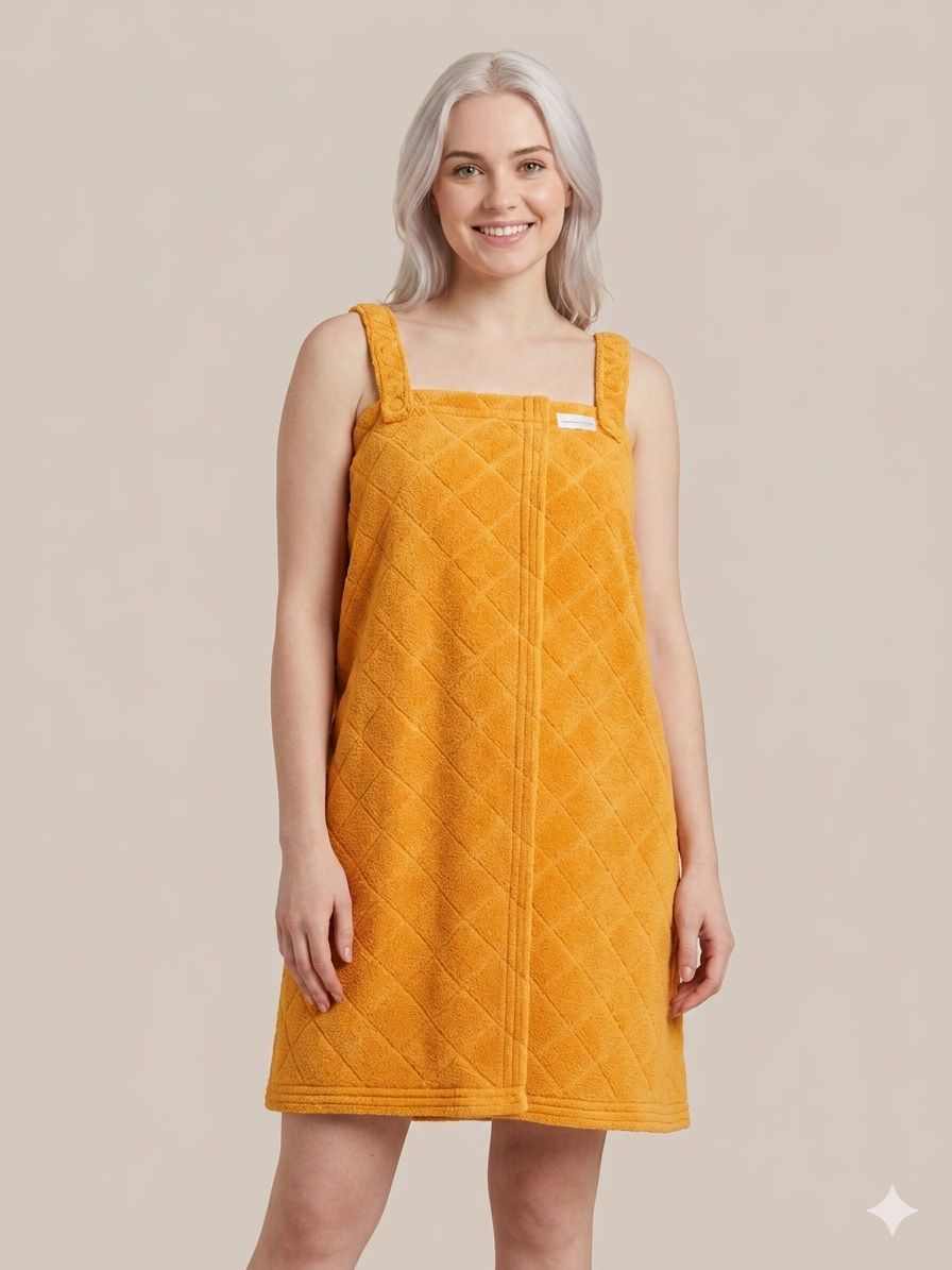 Women Shower Wrap Orange