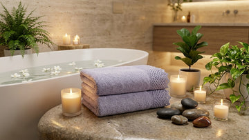 Cotton Bath Towel – Pink, 27 × 54 Inches