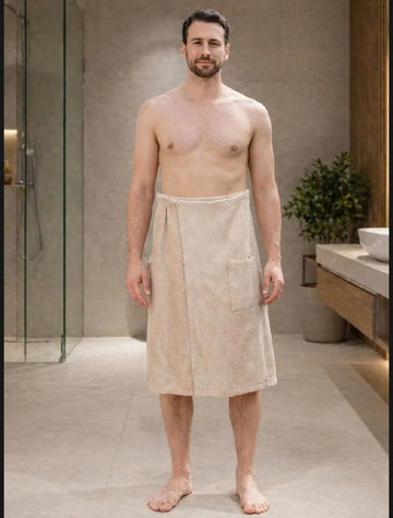 Shower Wrap Towel - Biege