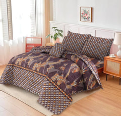 New Arrival 7PC Salonika Cotton Comforter Set by Fanza – King Size - Summer Special - Premium Quality & Multi-Color Prints