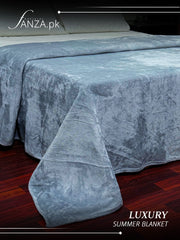Lite Grey Luxury AC Dyed Fleece Blanket