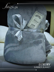 Lite Grey Luxury AC Dyed Fleece Blanket